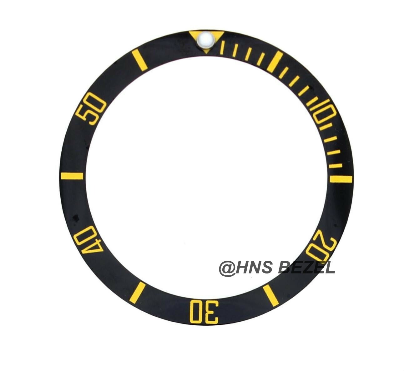 CERAMIC BLACK BEZEL INSERT FOR ROLEX SUBMARINER GOLD NUMBERS ENGRAVED