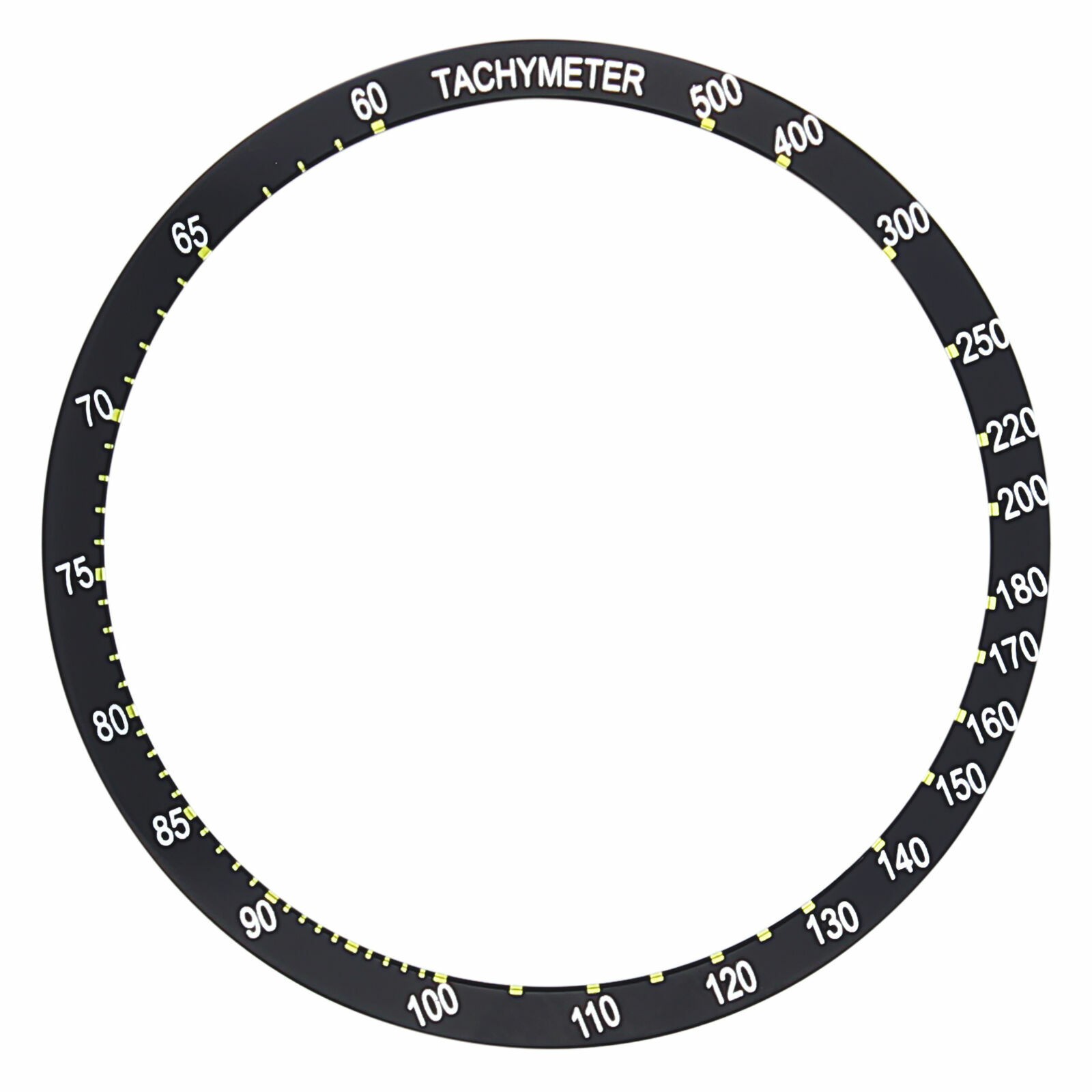 BEZEL INSERT FOR SEIKO WATCH 6138 0011, 6138-0010 UFO CHRONOGRAPH WATCH BLACK
