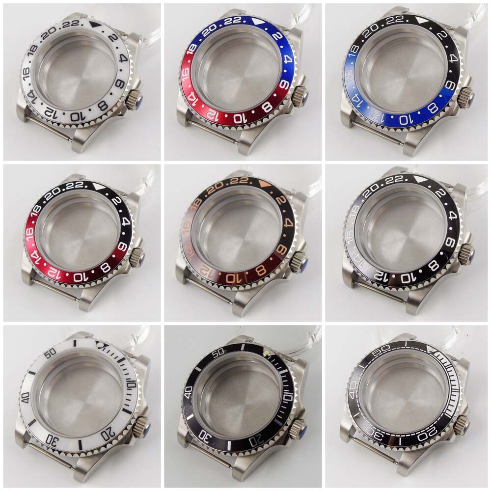 40mm Sapphire Glass Watch Case Fit NH35A Miyota8215 821A ETA2824 DG2813 PT5000
