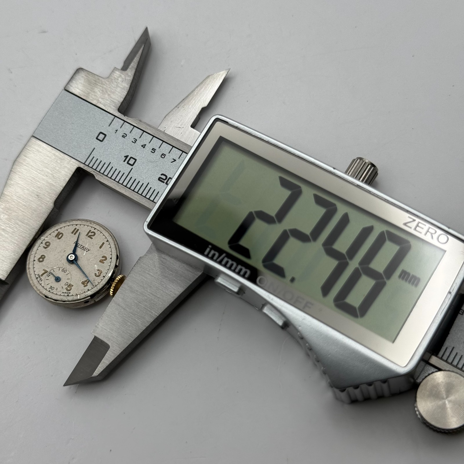 Rotary 810 Watch Movement 15 Jewels Swiss Manual Wind Parts Repair 19.3mm