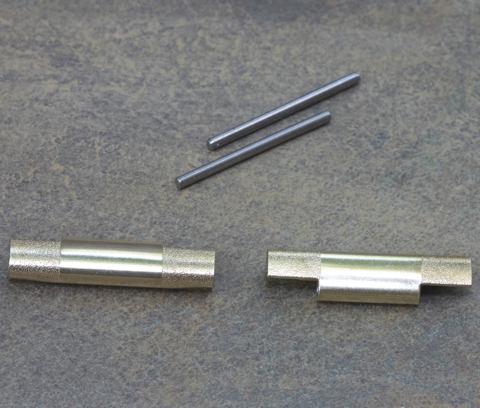 NSA band gold-plated NOS end pieces 10mm center 18mm 19mm 20mm 22mm or 24mm ends