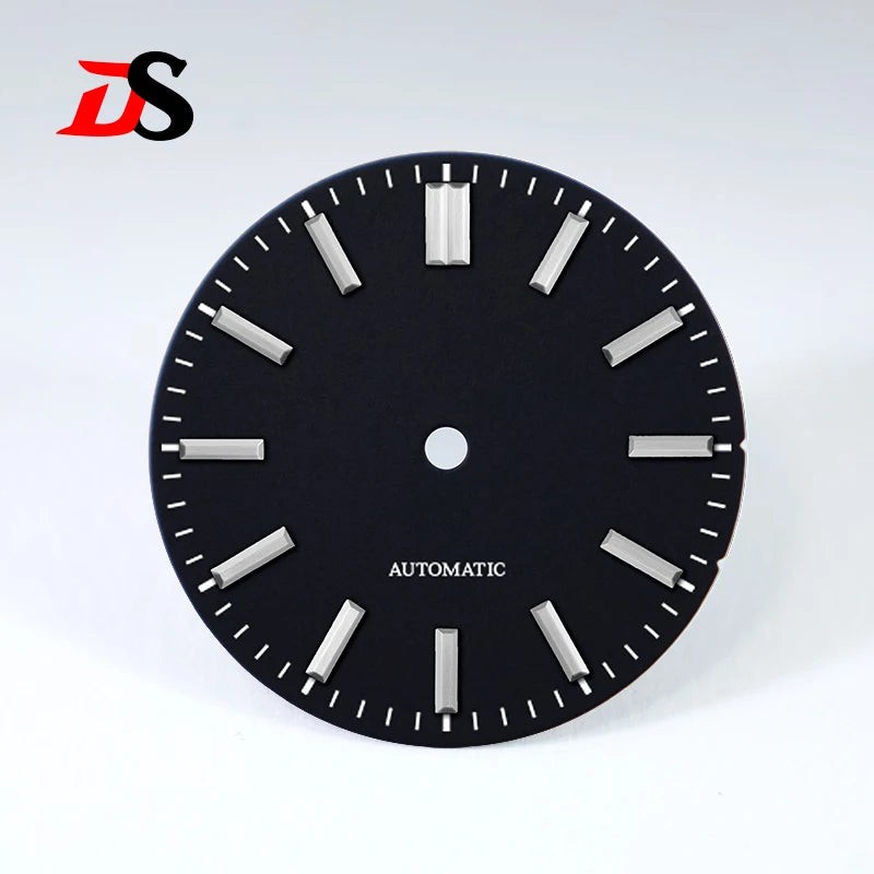 DS Sunburst Ice Blue Brushed No Lume No Date Dial for NH38 NH35 28.5mm 9015 2824