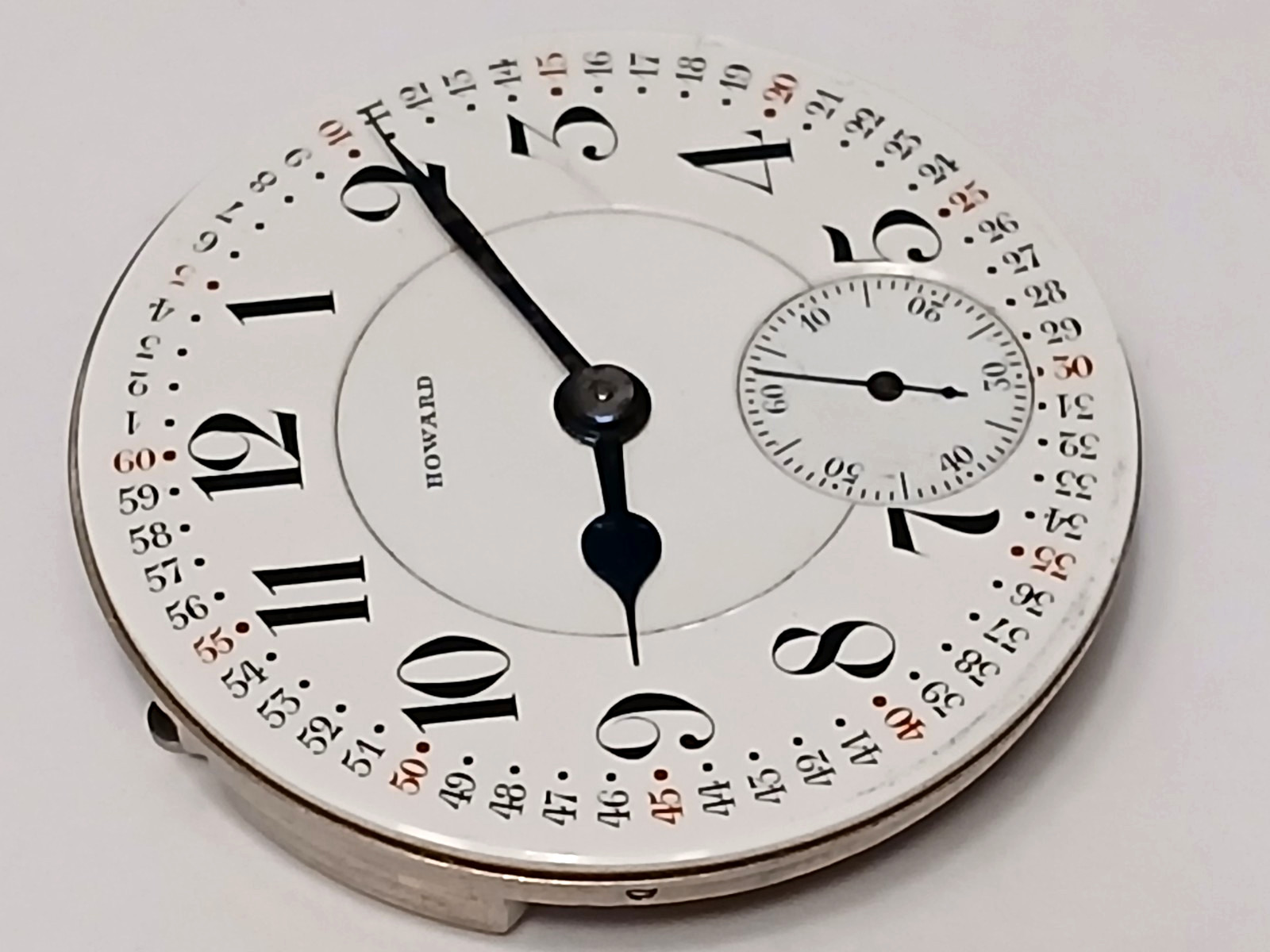 Very High Grade Howard 16 size 23 Jewel Series 0, Monty Dial pocket watch. Runs!