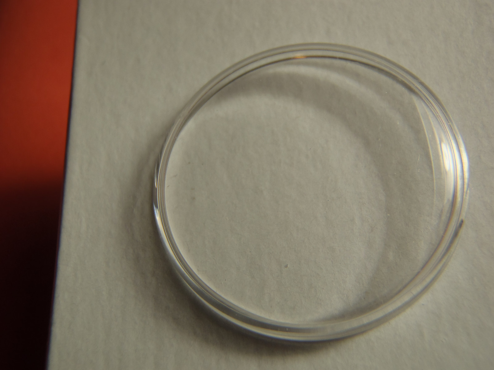 AWC HIGH ROUND PLASTIC WATCH STEP CRYSTAL # 43 = 27.3 MM NOS