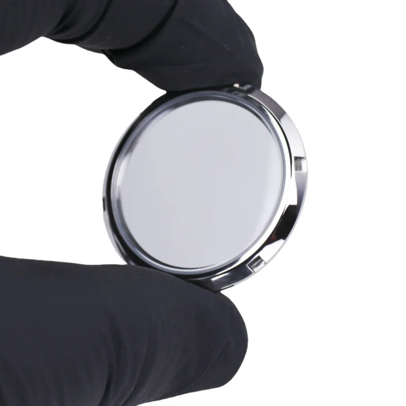 Watch Case Back Crystal Glass Transparent Cover Steel Replacement Parts