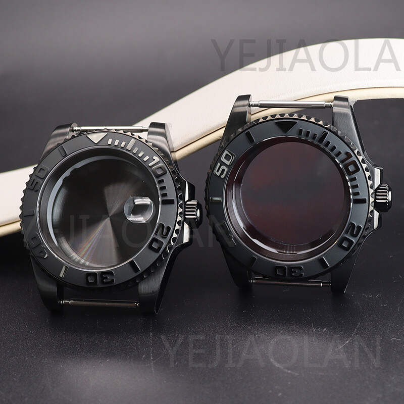 40mm Watch Cases sapphire glass Fof Seiko Nh35 Nh36 Nh38 Eta 2824 Movement diver