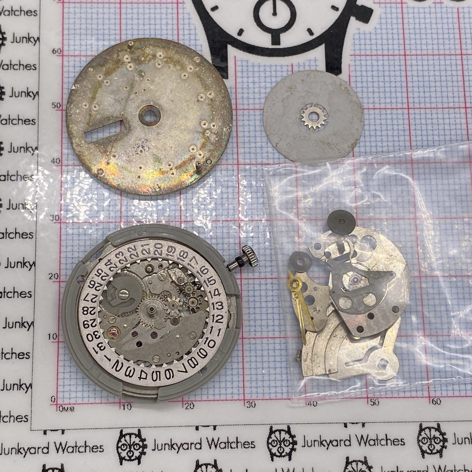 Vintage Seiko Automatic Watch Movement Repairs Parts Watchmaker 17 Jewels 6309A