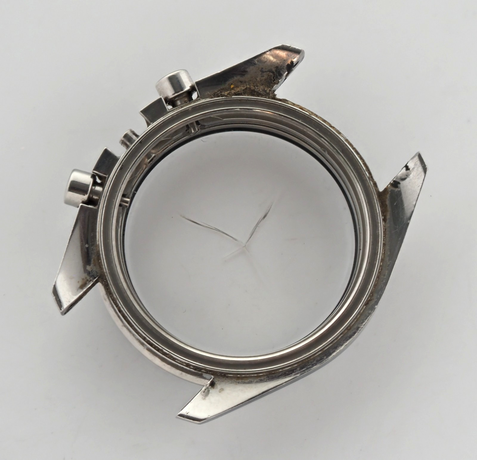 Original Vintage Omega Speedmaster 145.012-67 Mid Case Service Bezel Unpolished