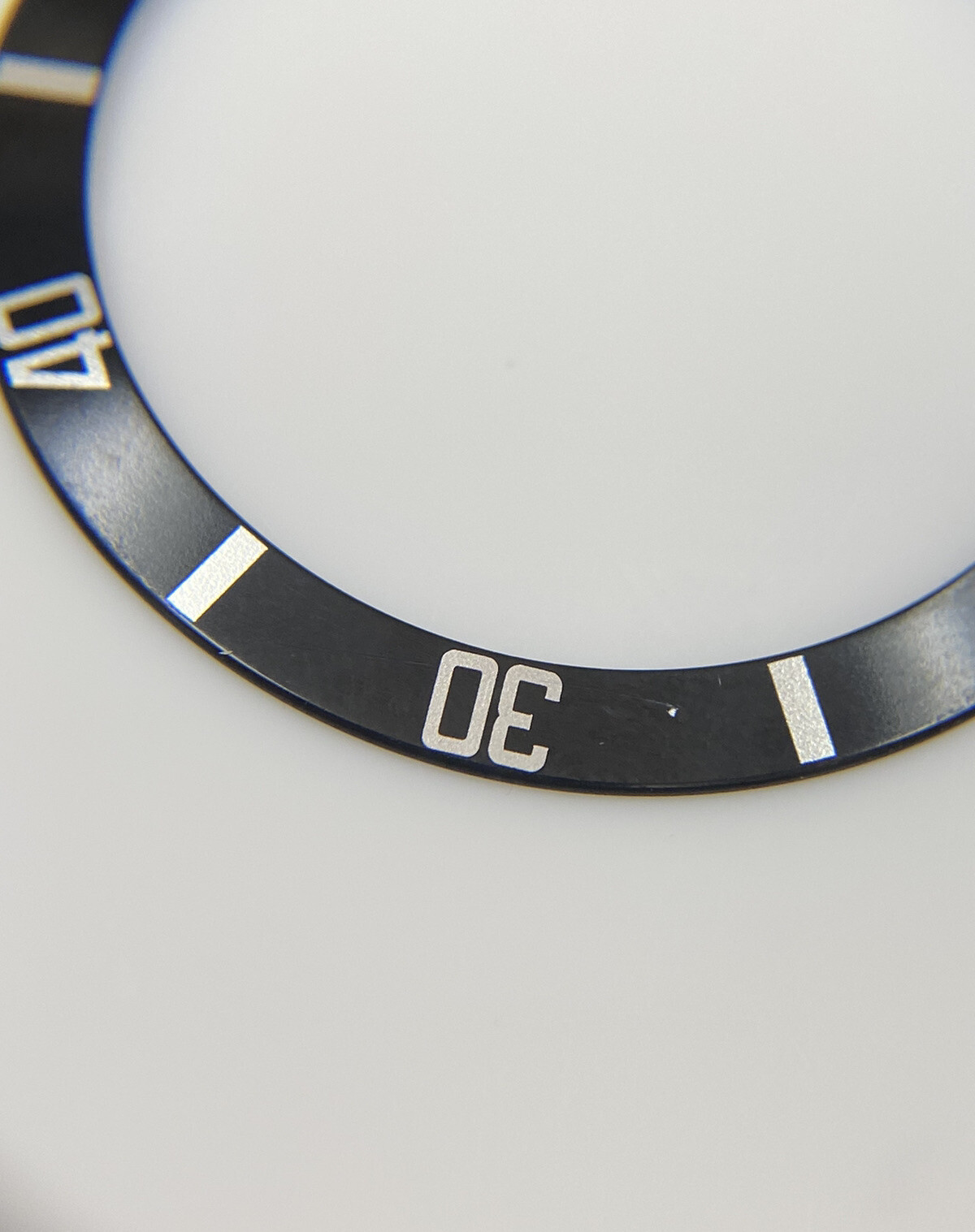 Genuine Rolex No Date Submariner 14060 14060M Black/White Bezel Insert