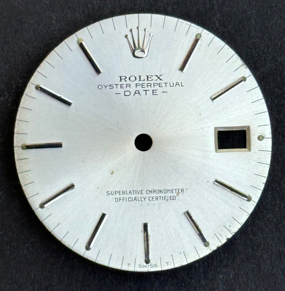 Vintage Rolex Oyster Perpertual Date Watch Dial For 34mm Case 1500 1501 1503