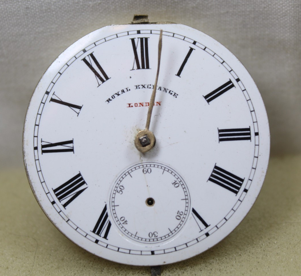 Royal Exchange London British Pocket Watch Movement Repair/Parts