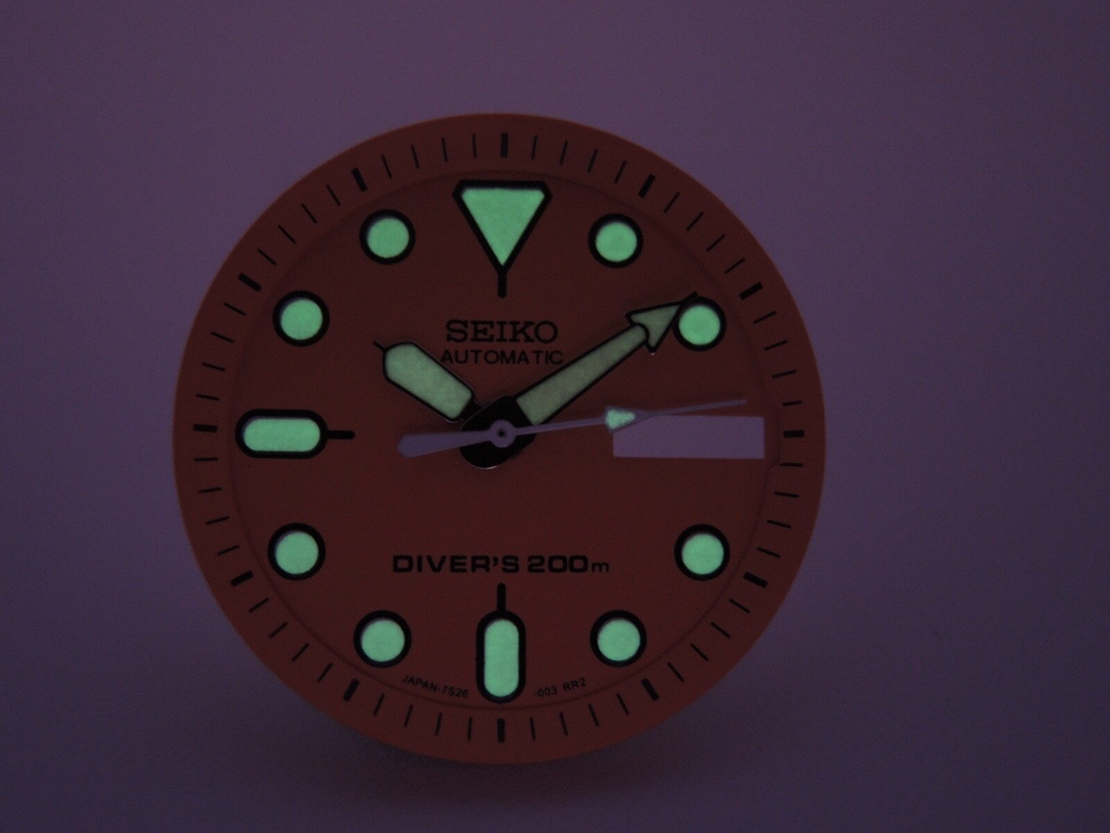 NEW ORANGE DIAL,HANDS & MINUTE TRACK MEDIUM DIVERS SKX013-015 (7S26-0030) WATCH