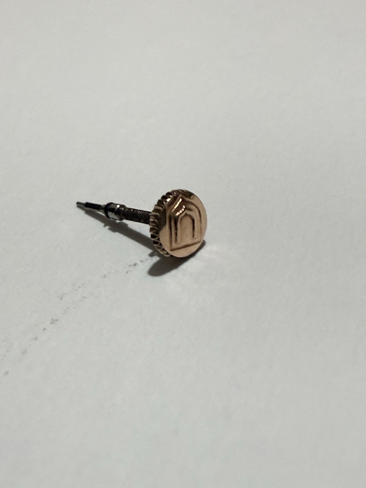 Geneve Rose Gold 18k Universal Watch Crown, Replacement Replacement