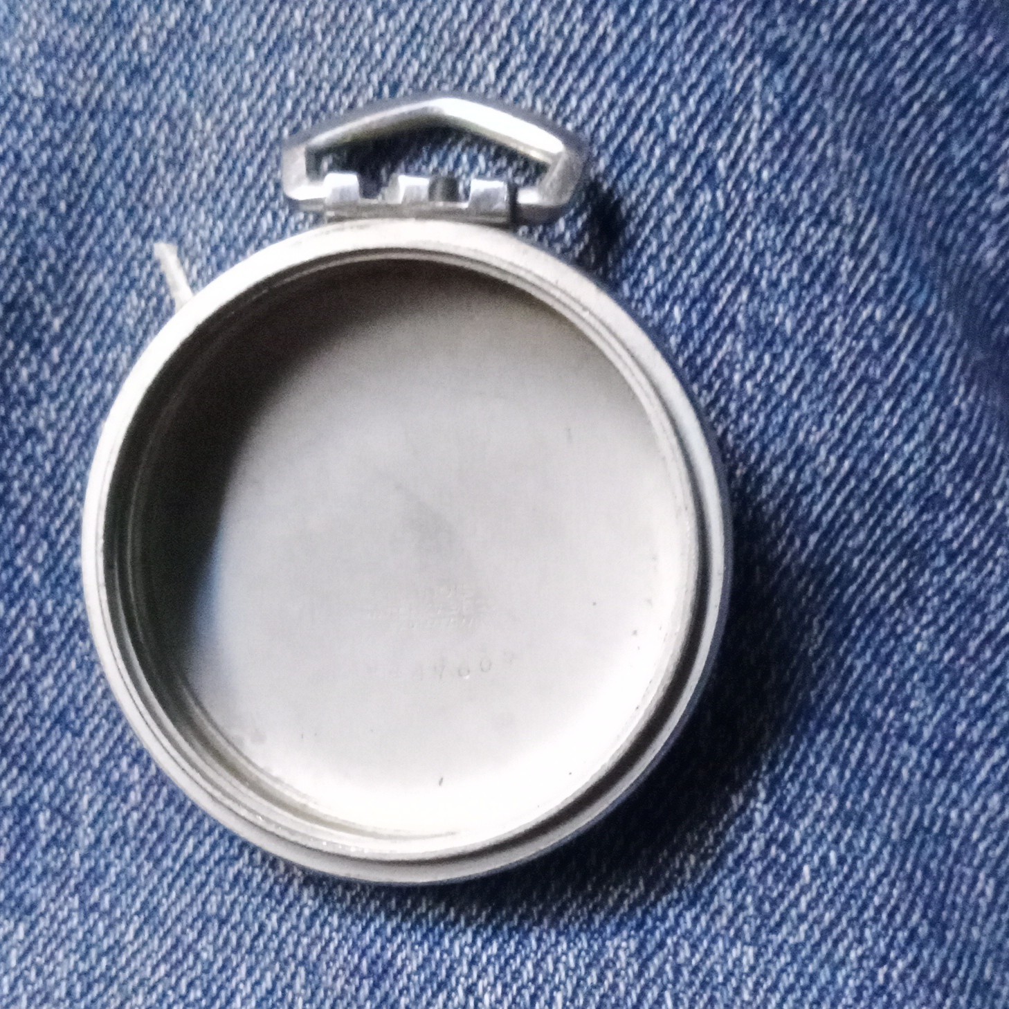 Illinois Watch Case Co. Spartan Pocket Watch Case, Silver Metal, 0447605