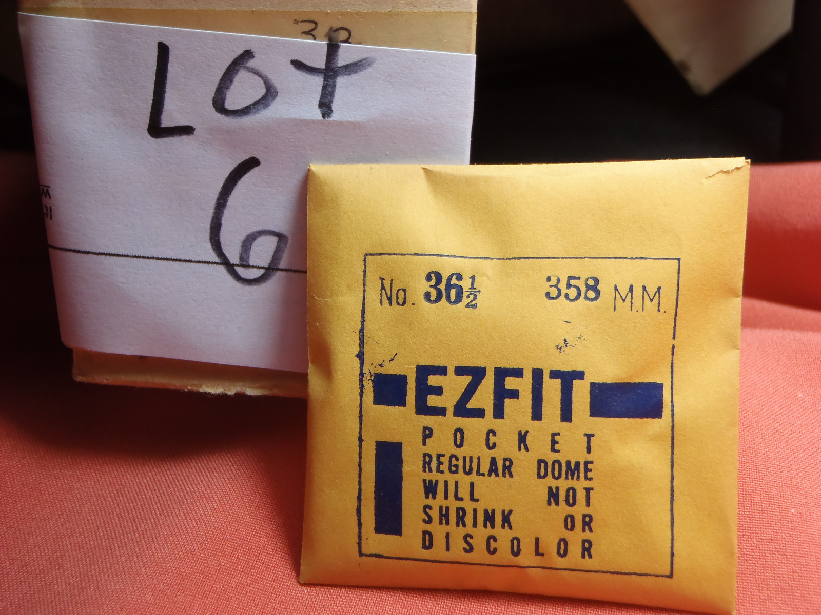 EZFIT REGULAR DOME ROUND PLASTIC WATCH CRYSTAL 35.8MM NOS