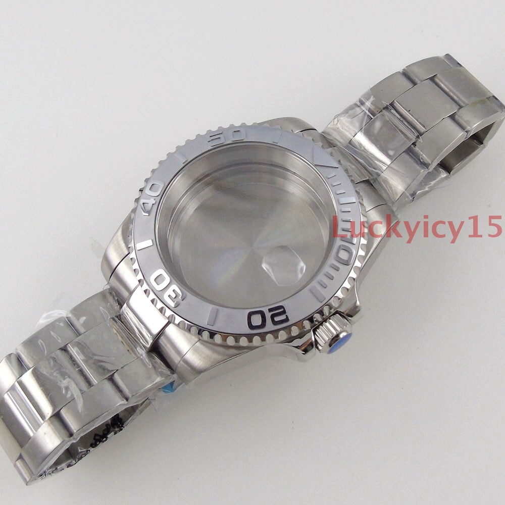 20ATM 40mm watch case fit for NH35A movement sapphire bracelet ceramic bezel