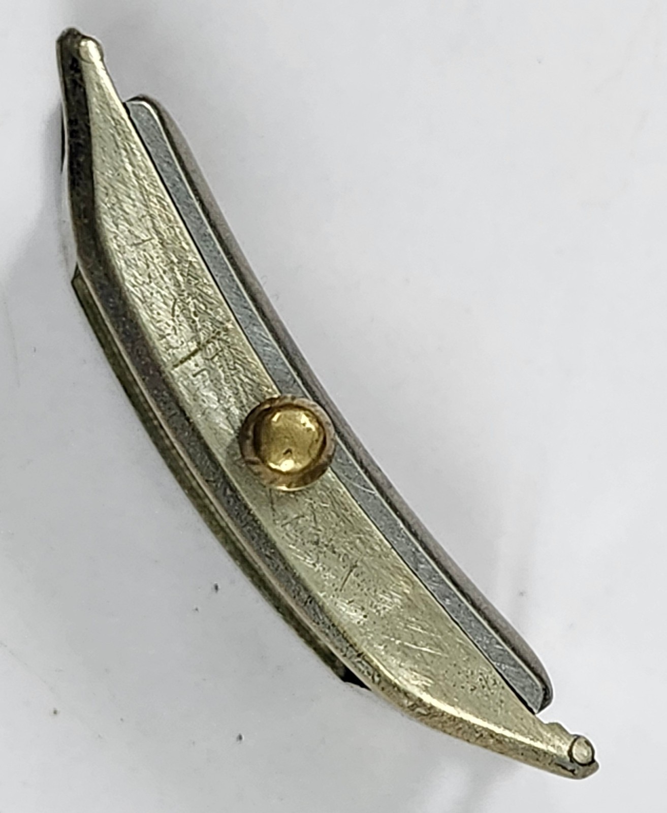 15-Jewel Rectangular Watch Movement & Stainless Steel Back Case — Parts / Repair