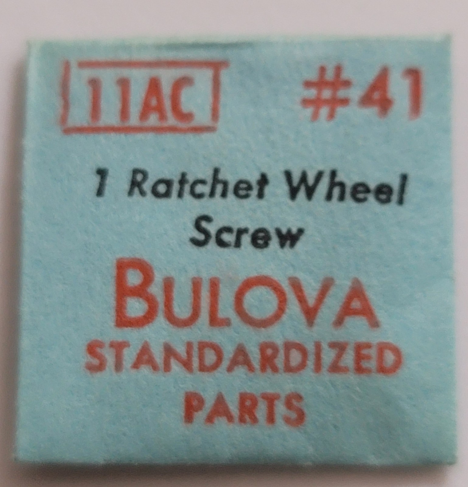 SB3: Genuine Bulova Watch Parts | Calibers 6AH-11AC | Ratchet Wheel Screw #41