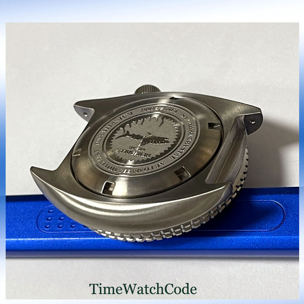 Titanium Sapphire Watch Case Fit For NH35A NH36A Modified AR Coating 200m Diving