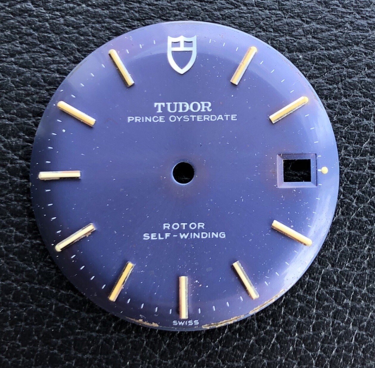 VINTAGE ROLEX TUDOR OYSTER PRINCE DATE BLUE LAVENDER LILAC DIAL 60-70s 7966