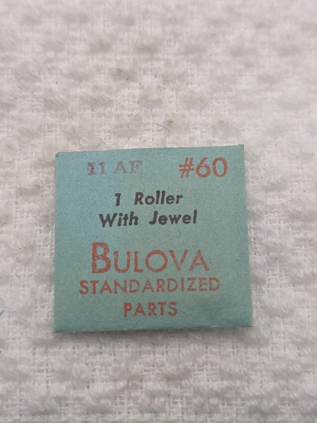 Bulova 1 Roller With Jewel 11AF #60 NOS