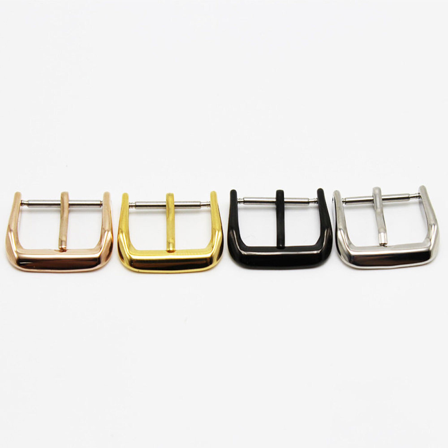 10-22mm Stainless Steel Buckle Polishing Metal Clasp For Watch Band Strap Parts