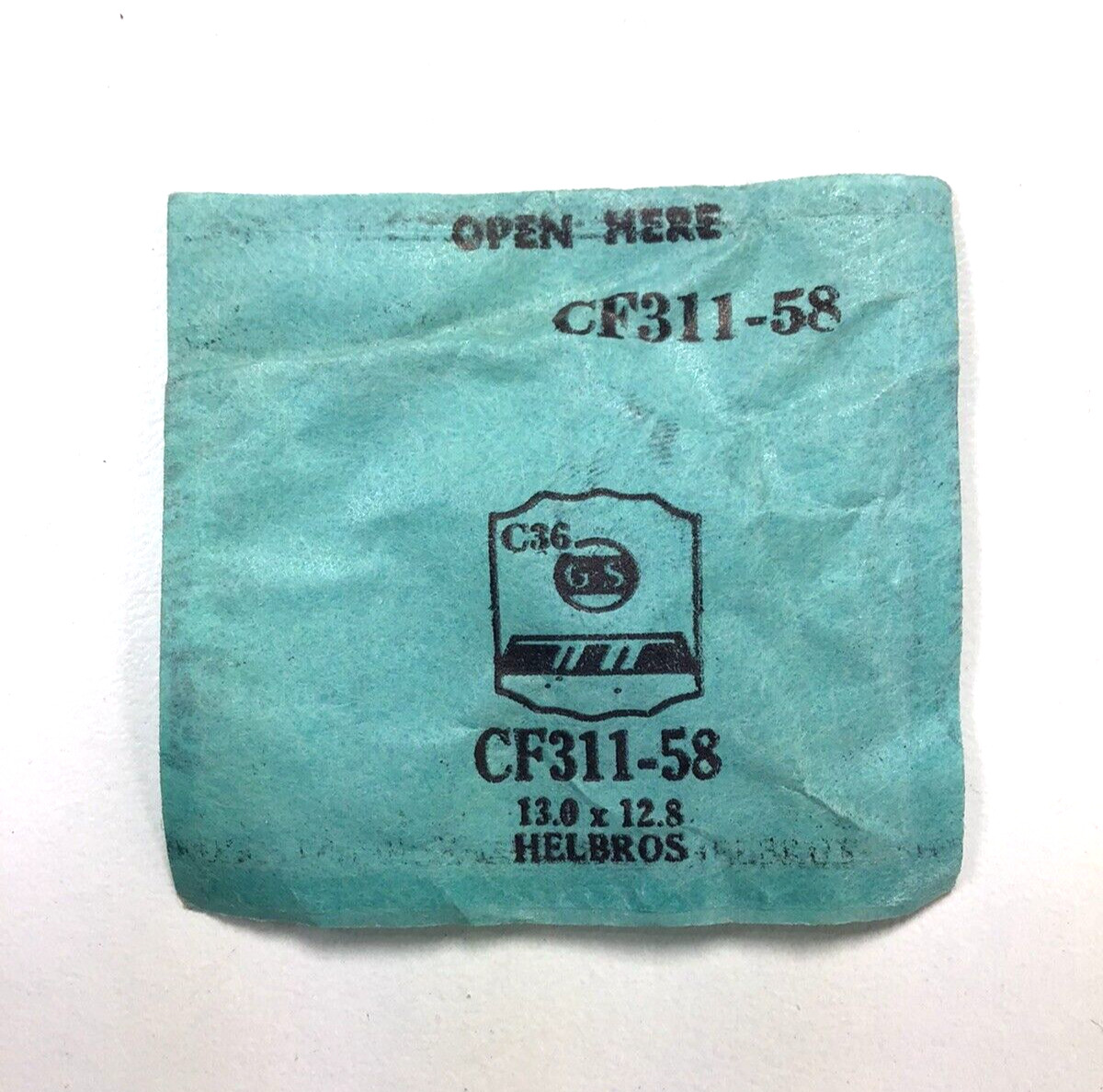 NOS G-S Watch Crystal Helbros 13.0 x 12.8 CF311-58