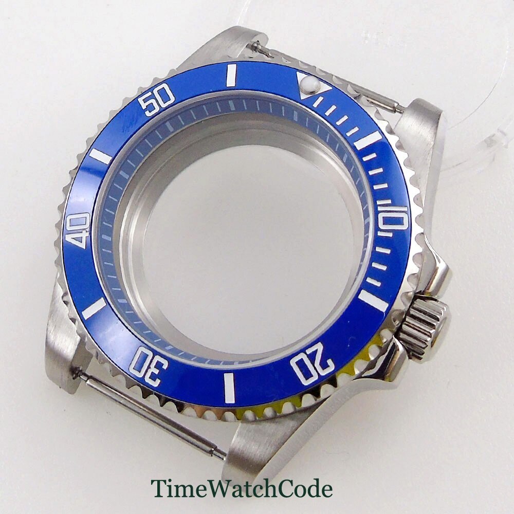 40mm Watch Case Sapphire Glass Chapter Ring Fit NH35 NH36 ETA2824 PT5000 316L