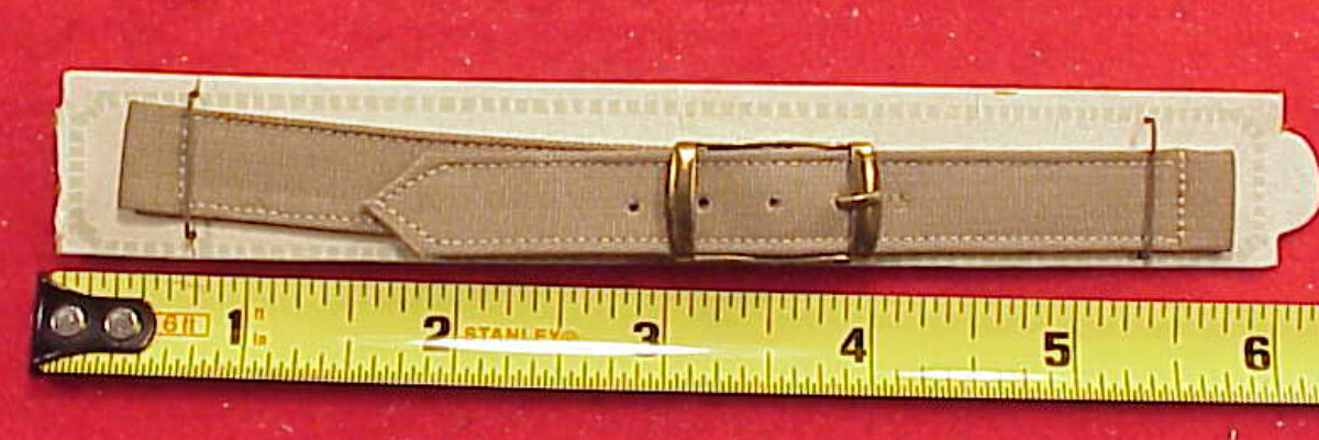 Original 13MM CANVAS OLIVE GOLD BUCKLE WRISTWATCH BAND 6 1/4 INCH