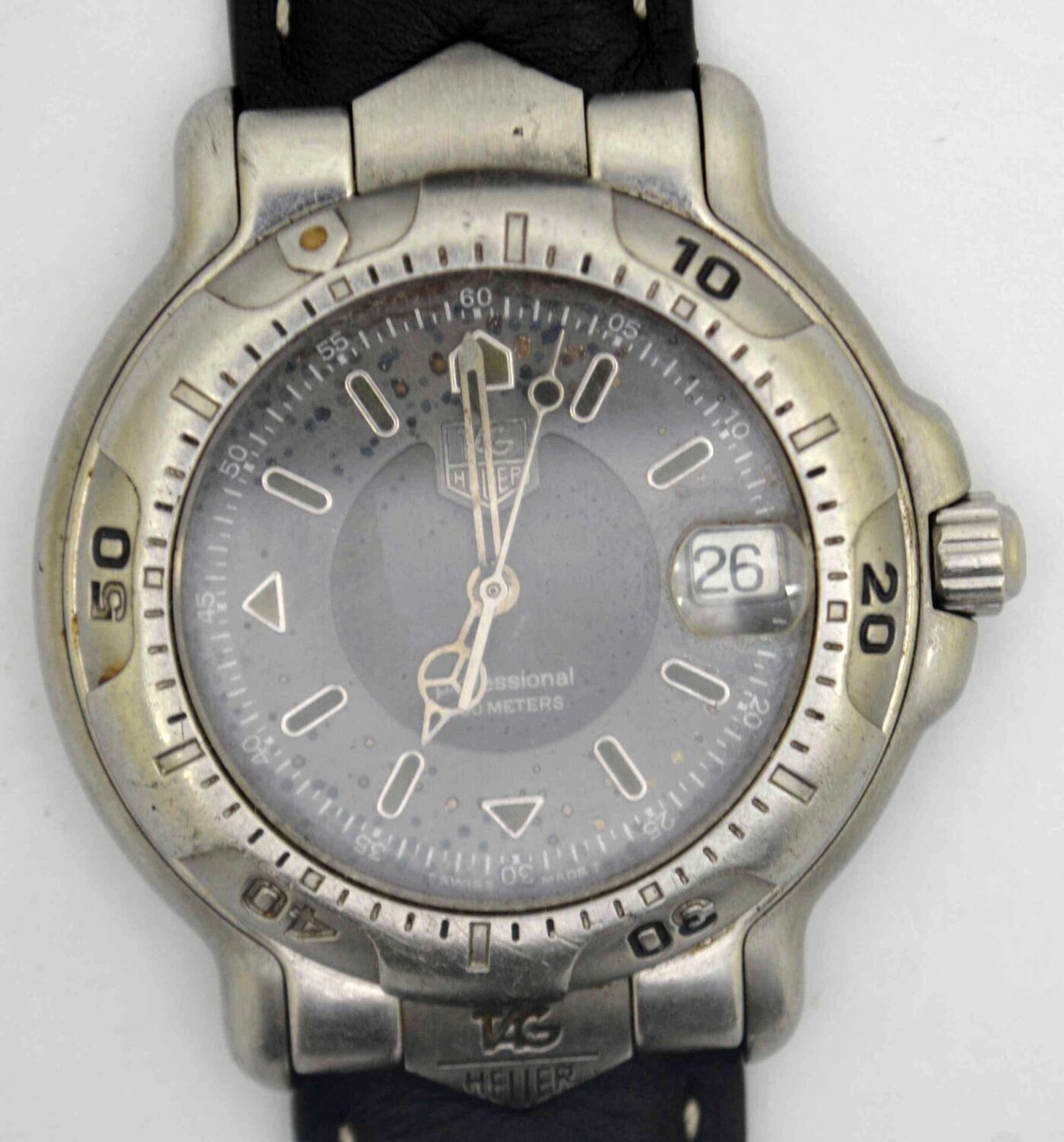 TAG HEUER Professional 6000 Steel Wristwatch. Ref: WH1112-K1. For Service