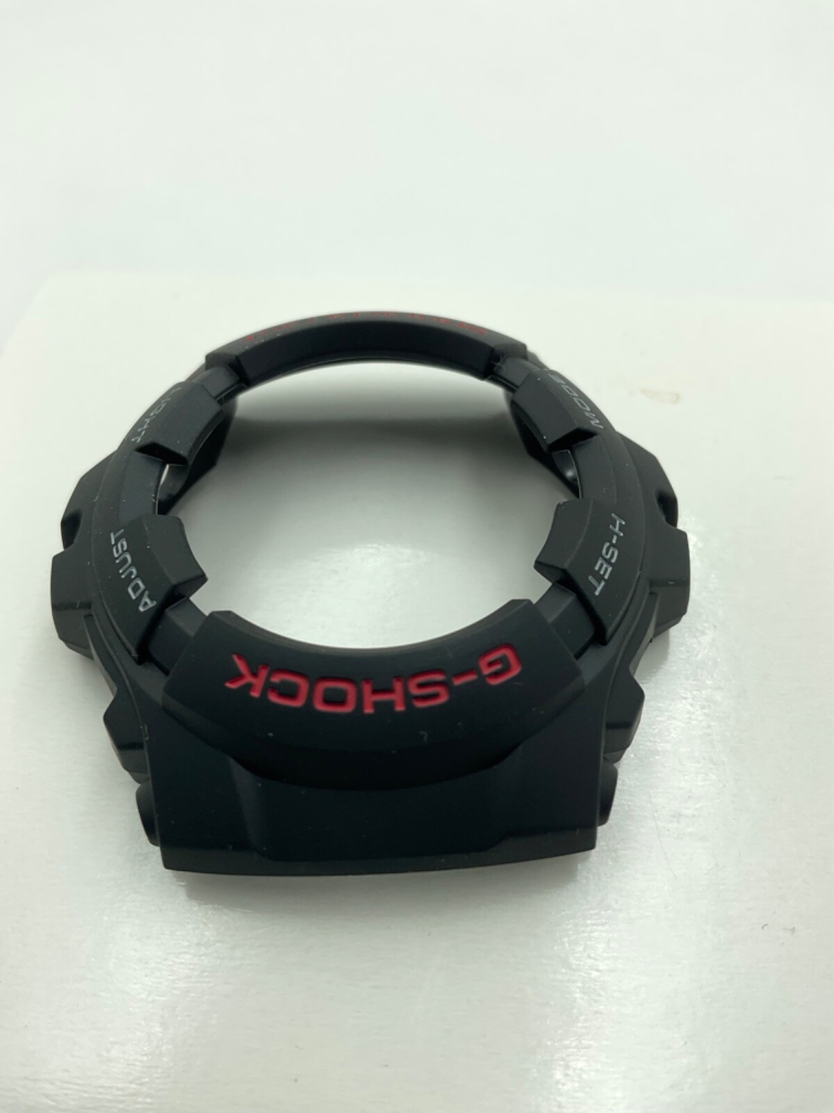 Genuine Casio Bezel G-SHOCK G-100 G-101 G100-1BV G101-1AV Red Grey Font on Black