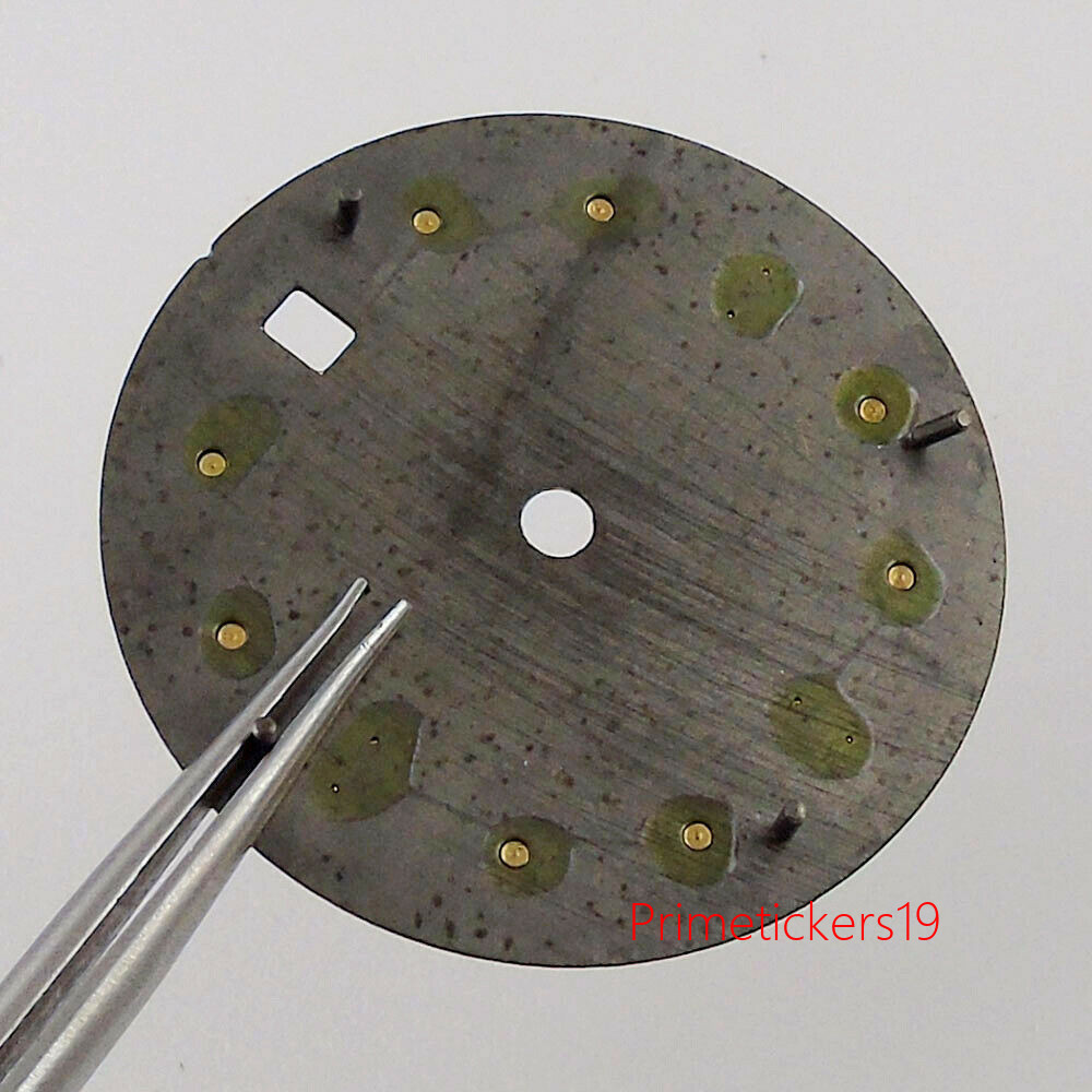 29mm Grey Watch Dial Blue Luminous Rose Gold Edge Fit NH35 NH36 Miyota82 ETA2824