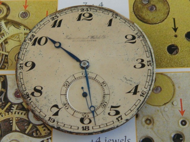 IWC Calibre 73 pocket watch movement International watch Co. project 1915-20