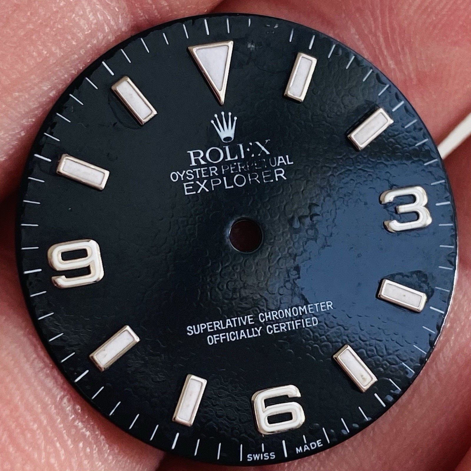 Rolex 3 6 9 Defect Dial Luminova For Explorer 1 36mm Model Ref 114270 & 14270