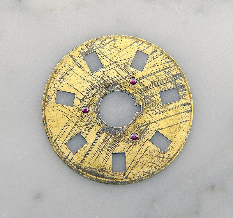 Genuine Rolex 1555 1556 Caliber Gold Metallic Watch Day Date Disc 1803 1802 1807
