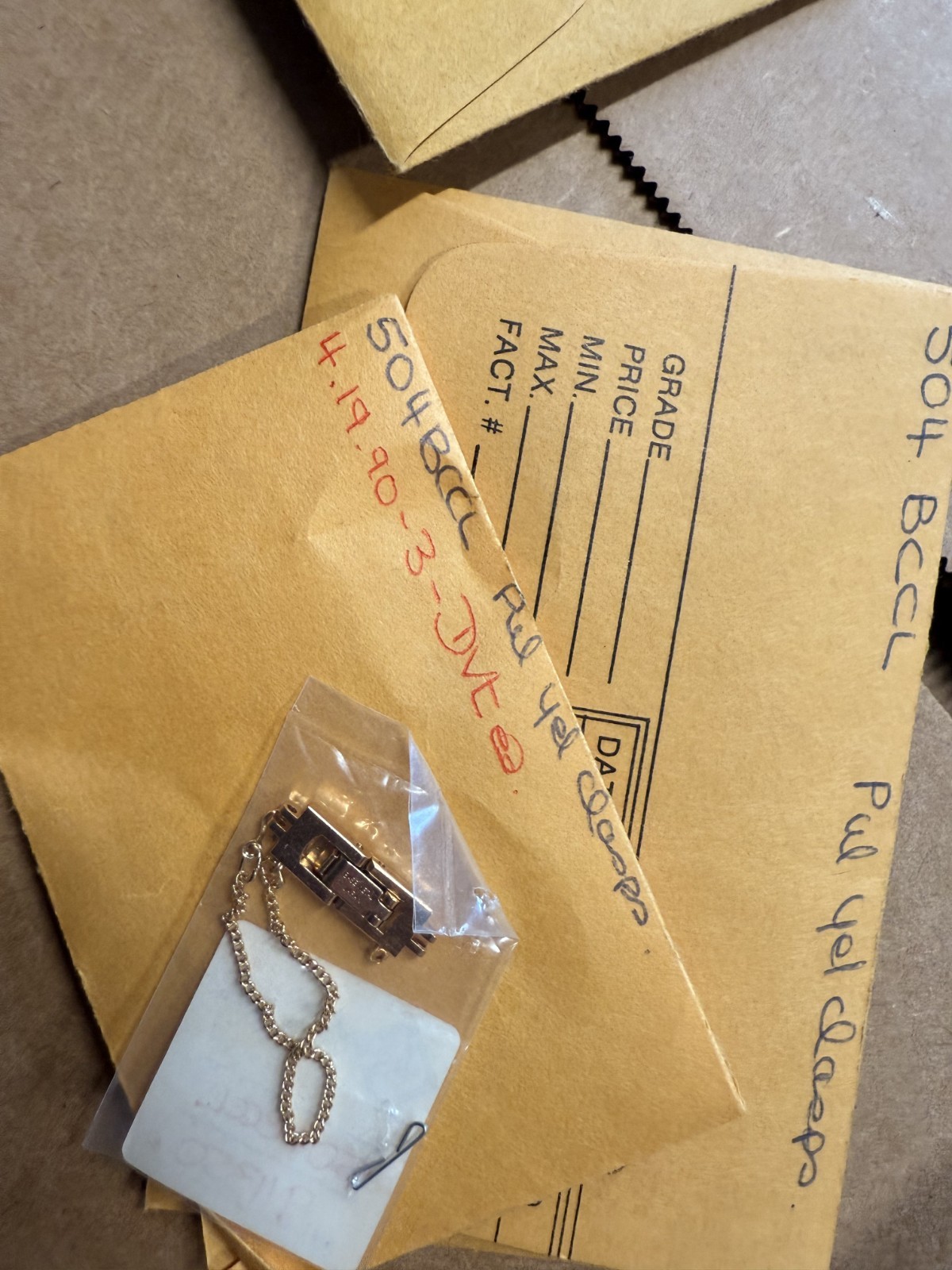 NEW Vintage Seiko Pulsar Ladies Watch Clasp Buckle Chain Gold 504BC CL 6mm