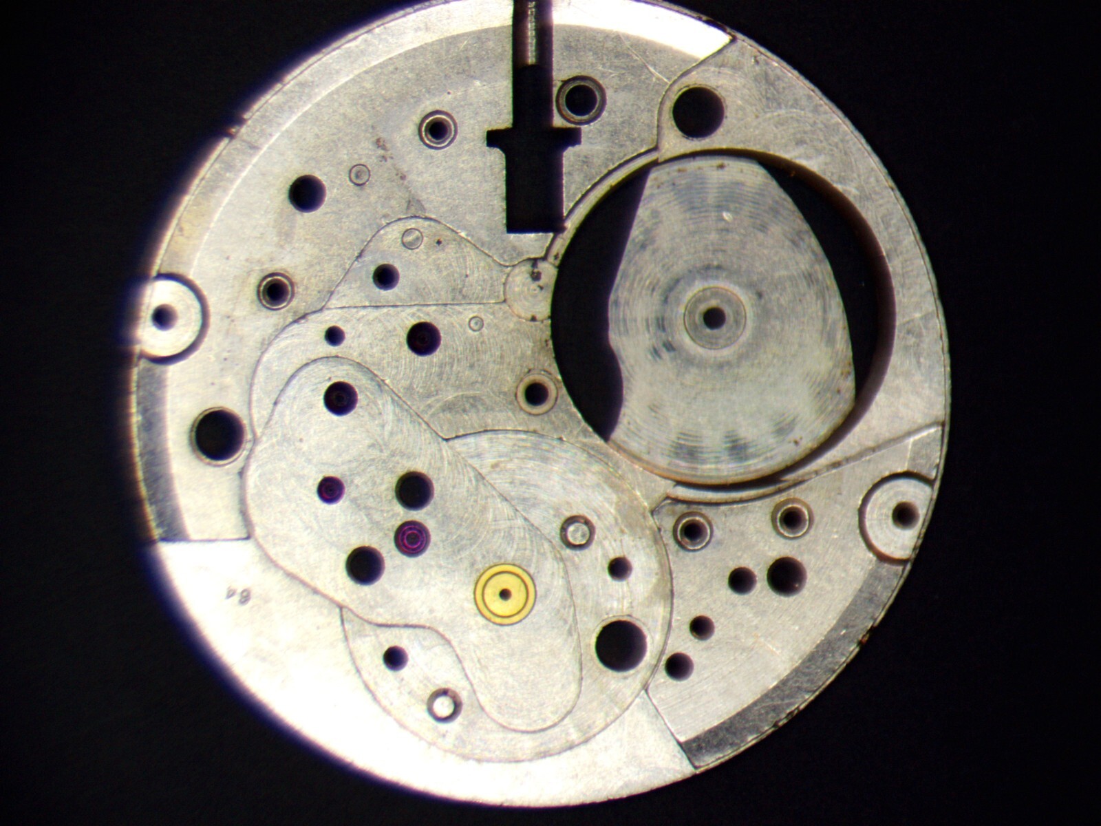 Bulova 11ALAC 0100 Main Plate, jewels all okay parts repair