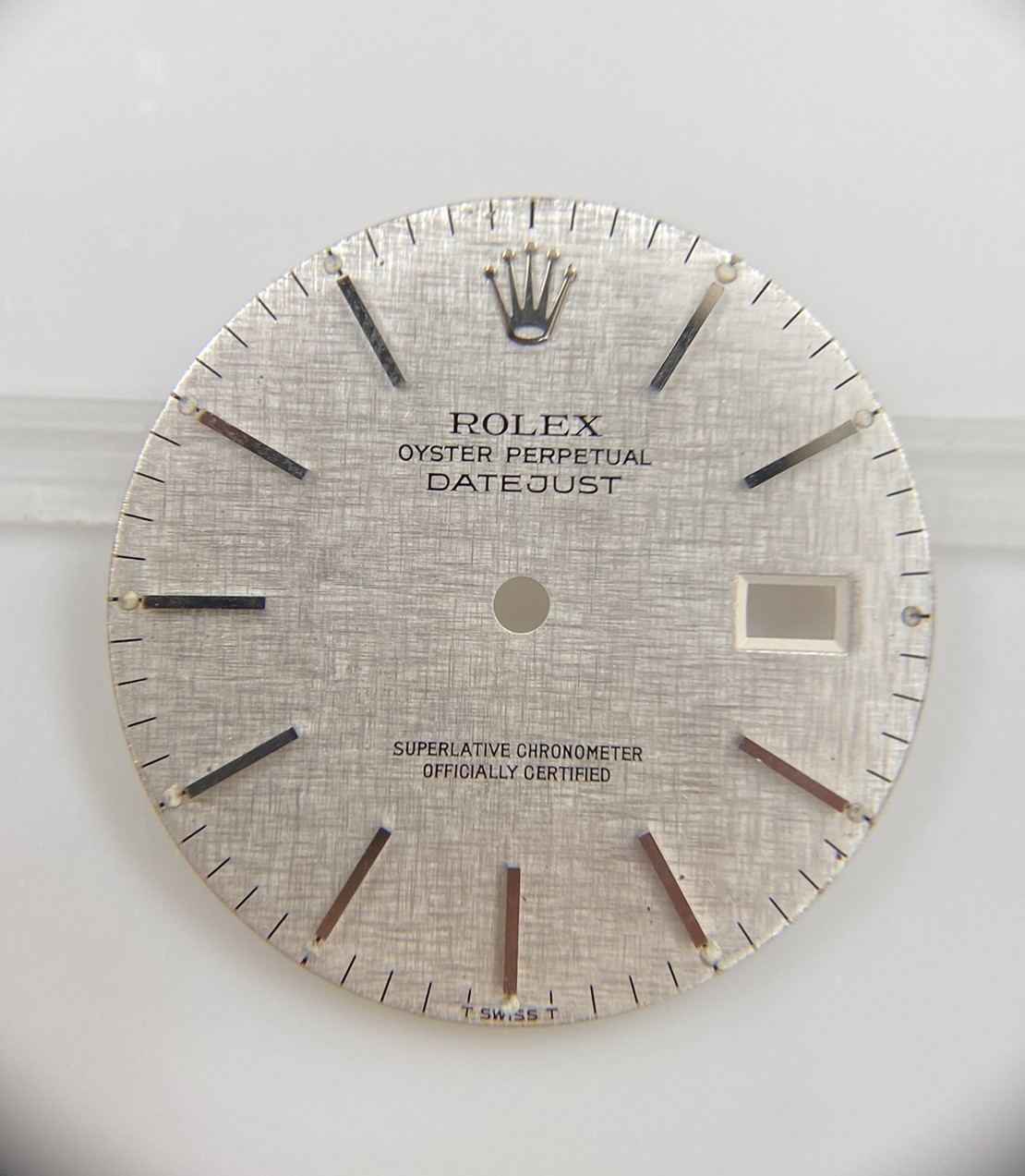 Original Rolex 36mm Datejust 16014 16220 16234 Cal. 3035 Silver Linen Dial