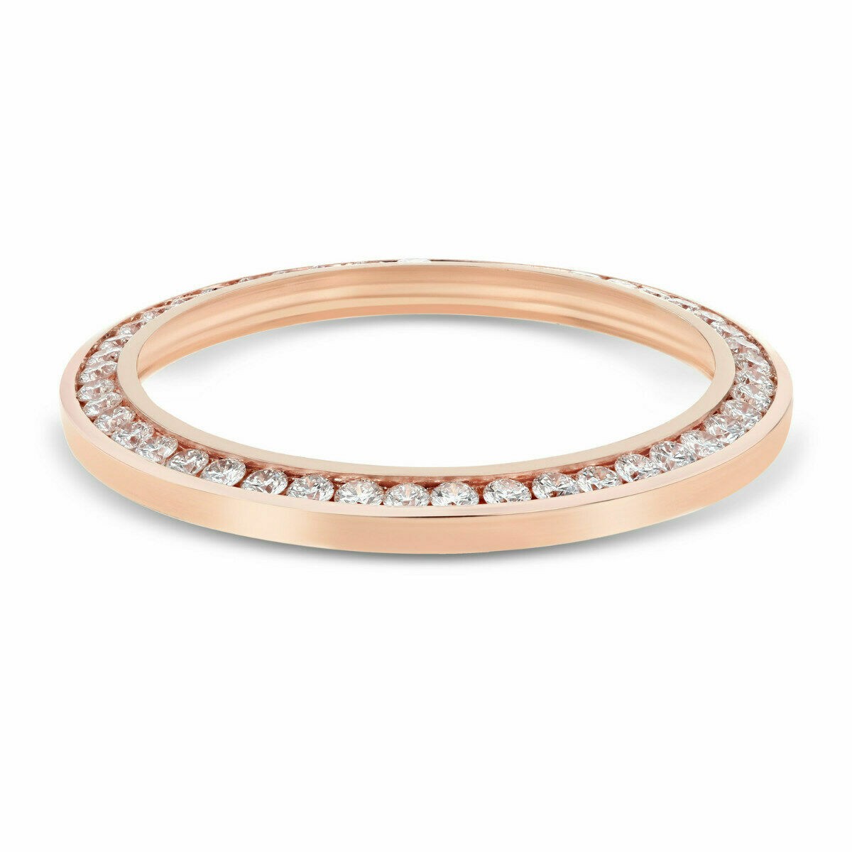 DAY-DATE 41MM 3.15CT CHANNEL SET NATURAL DIAMOND BEZEL FOR ROLEX 18K ROSE GOLD