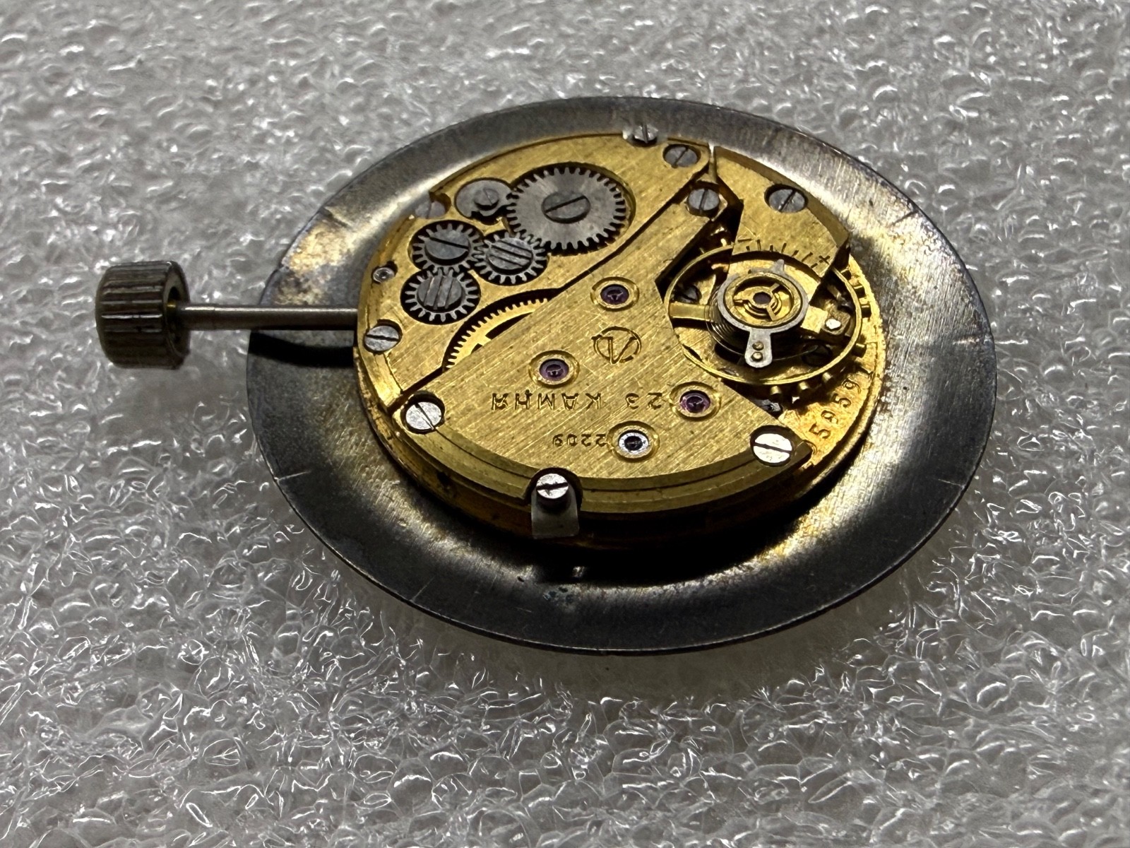 USSR SEKONDA de LUXE movement 2209 caliber Gold Plated watch mechanism FOR PARTS