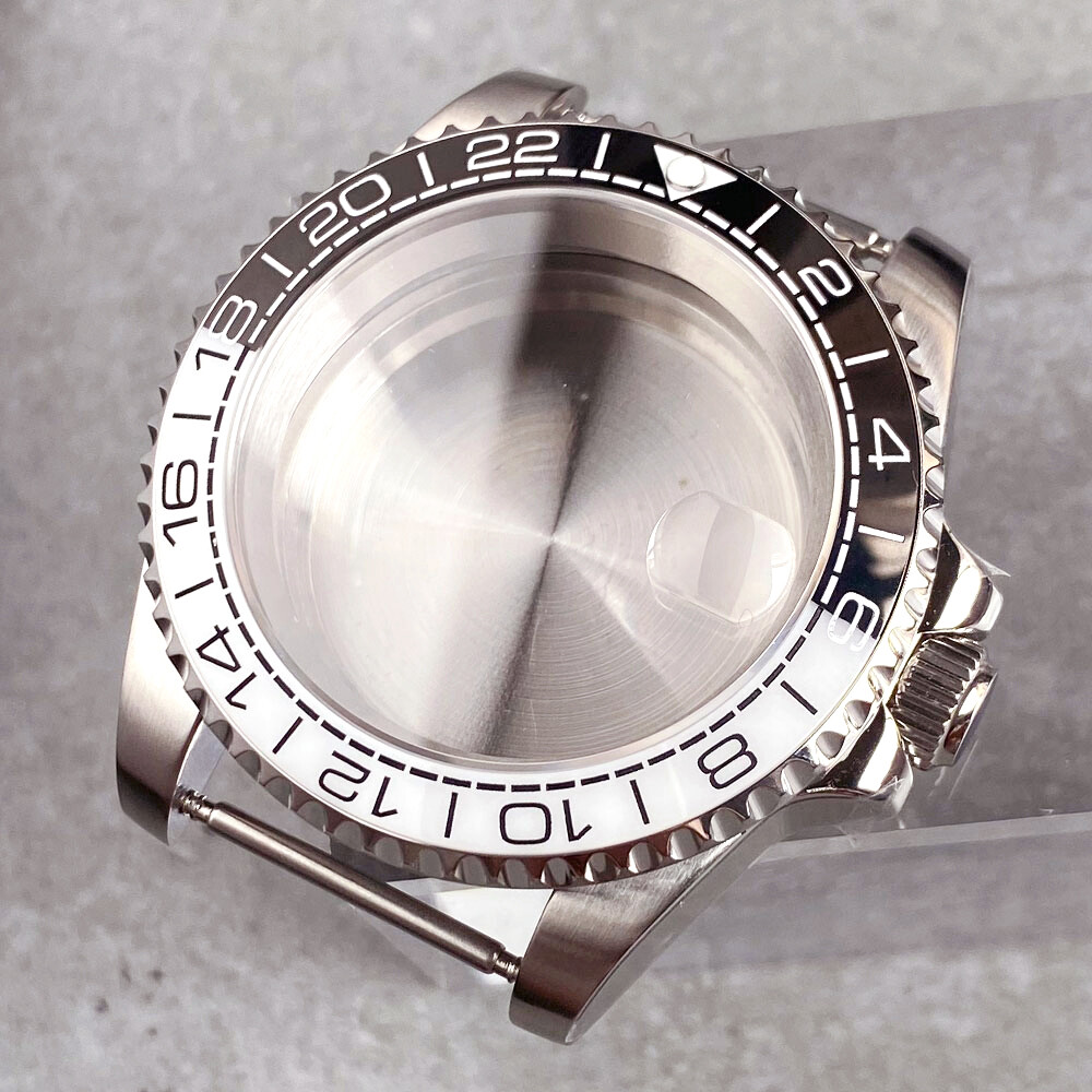 40mm Diver Style Watch Case Cyclops Magnifier Sapphire 20BAR Fit for NH35 PT5000