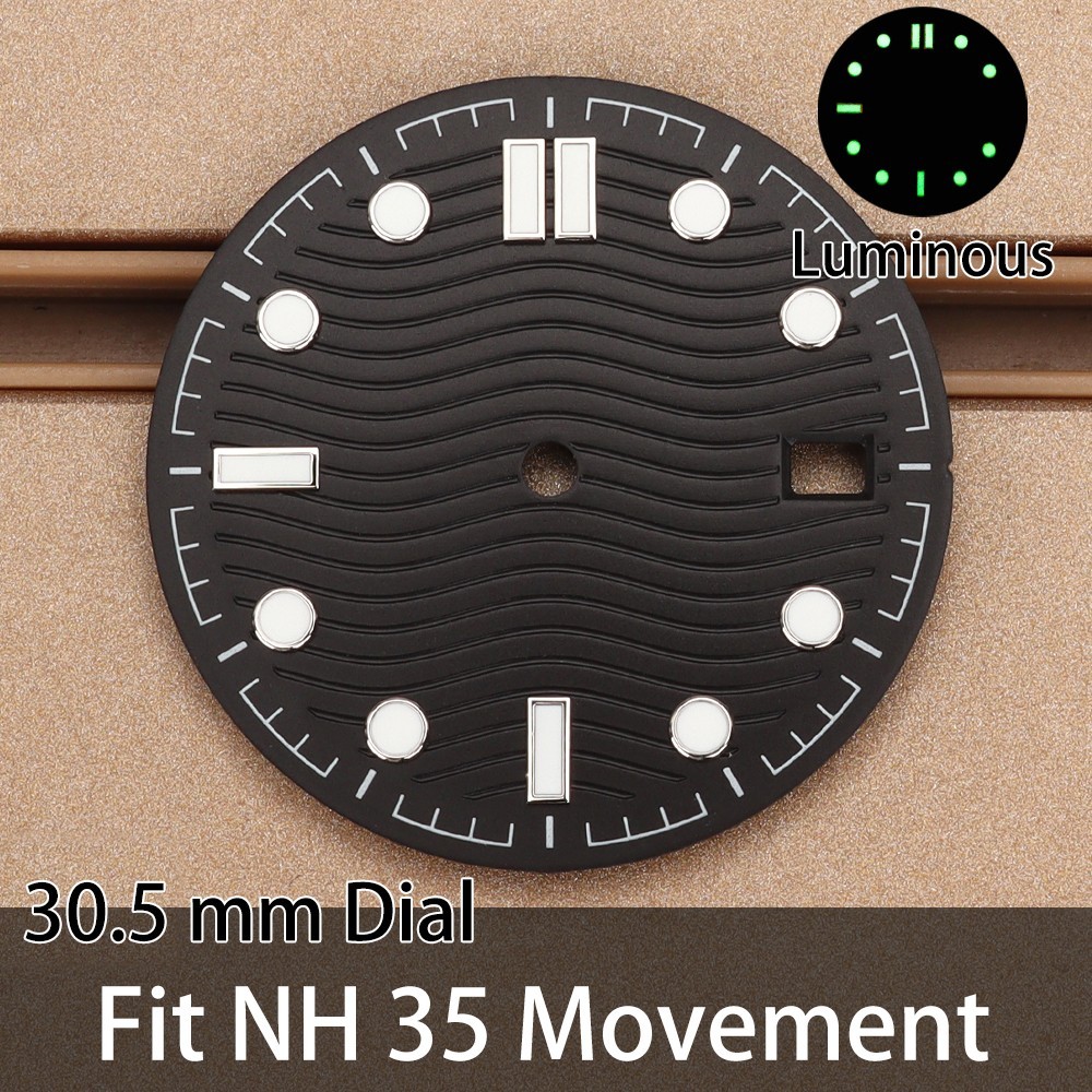 Modify Sea300 Mod 3C Luminous Metal Dail 30.50mm Dial For Seiko NH35 36 Movement
