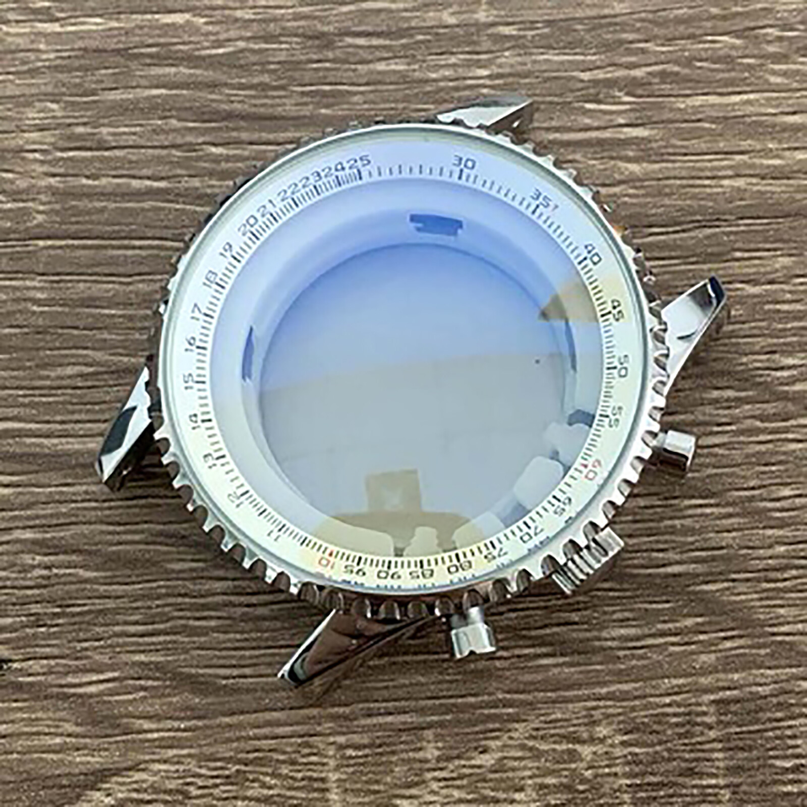 46.5MM Stainless Steel Watch Case + Strap + Hands For Japan VK63 Quartz Movement