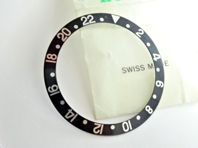 Genuine ROLEX GMT Master BLACK Inlay Bezel 16710 16700 16760 Insert new Conditio