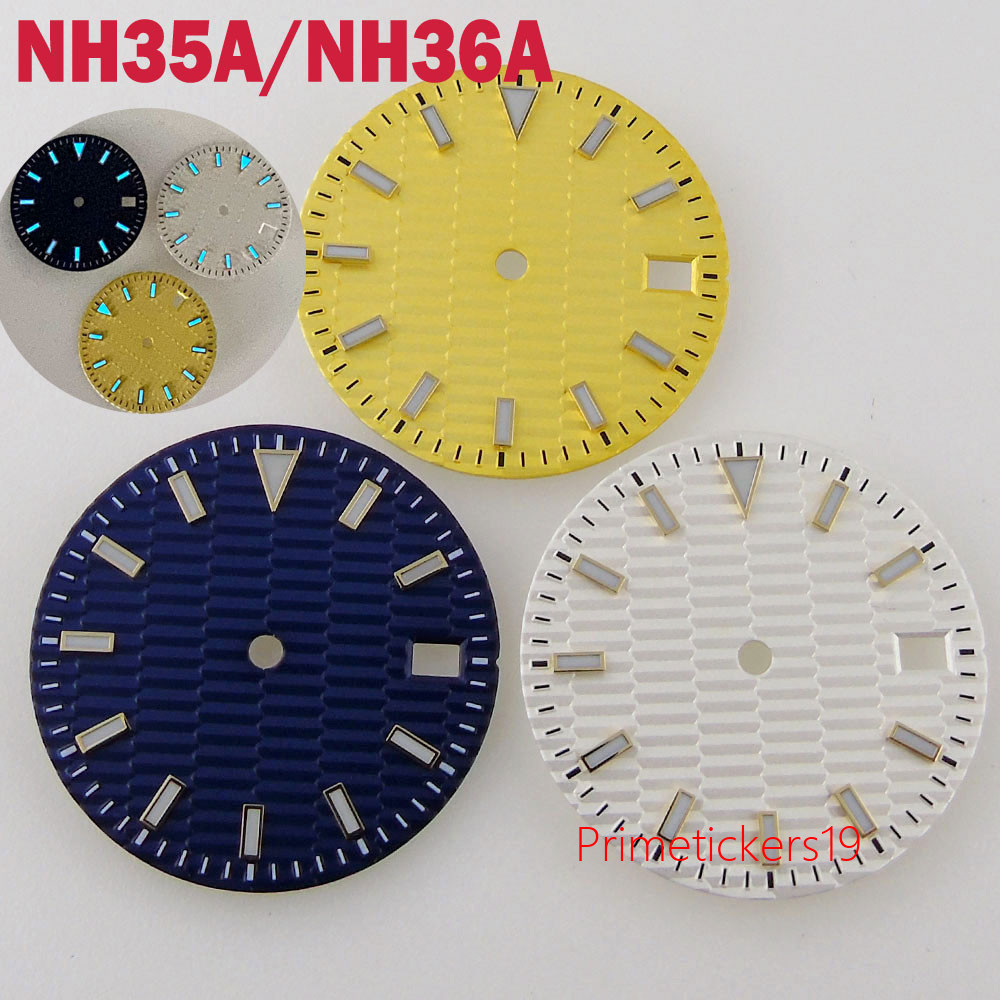 29mm Luminous Watch Dial Sterile Watch Face Fit for NH35/NH35A Model Date Window