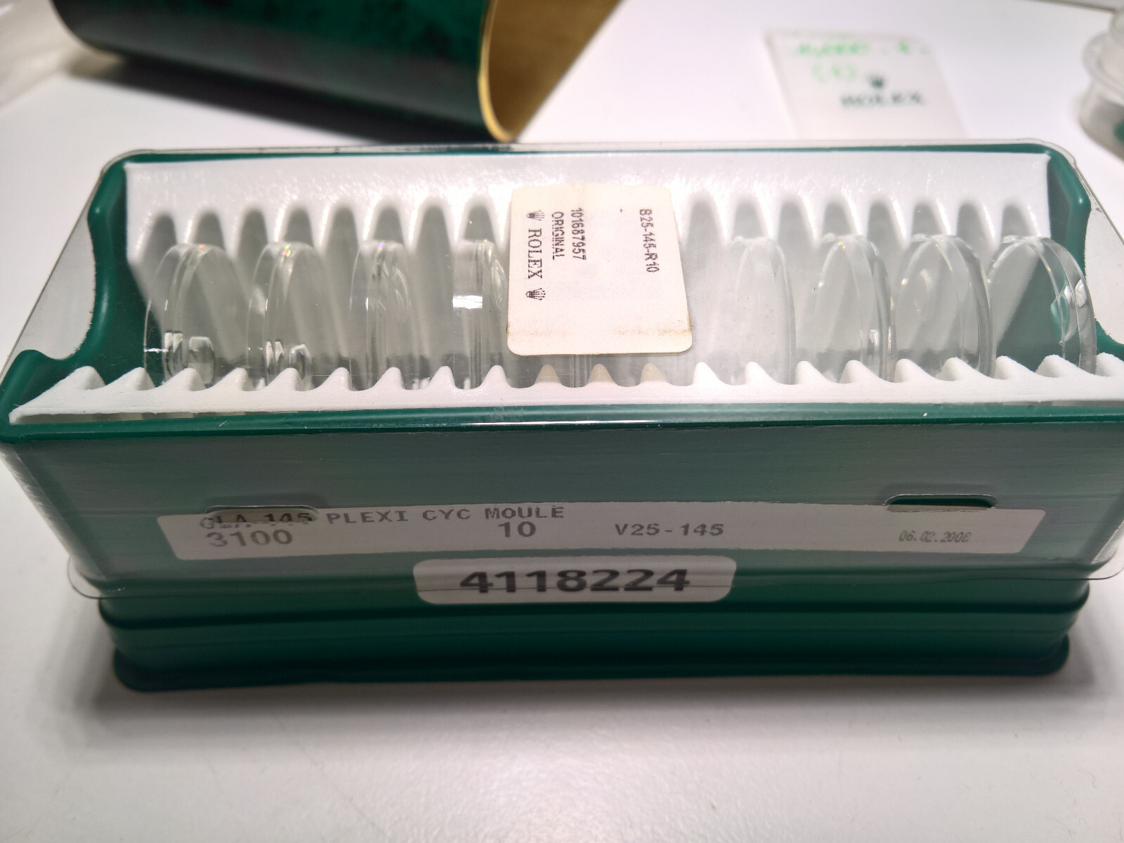 ULTRA RARE VINTAGE ROLEX DATE 15000 – 15008 – 5700N ACRYLIC GLASS B25-145 1 PCS