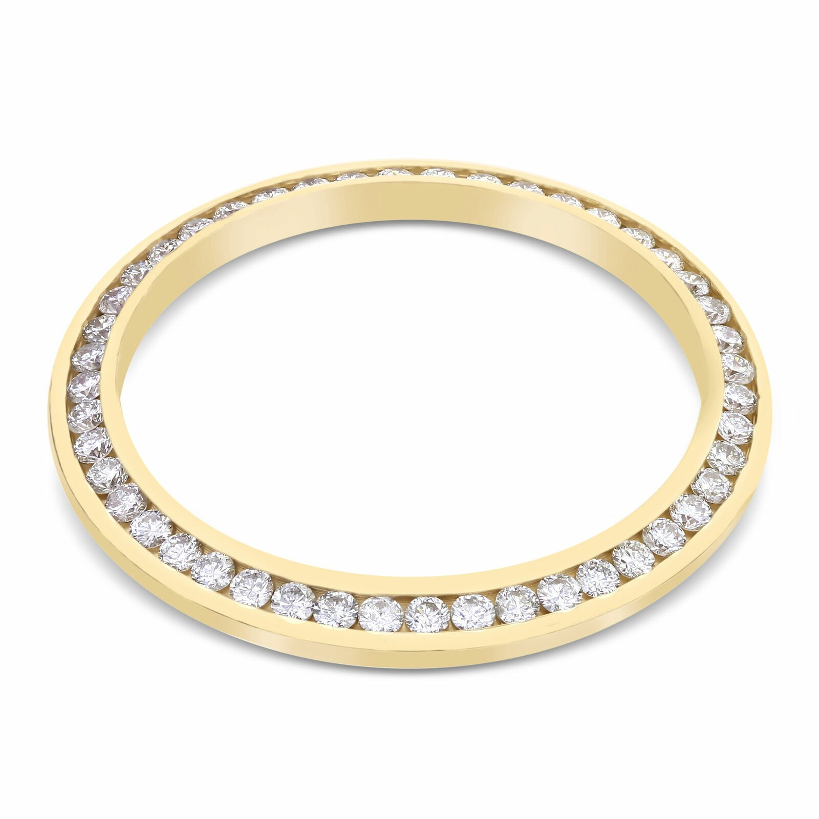 MIDSIZE NATURAL DIAMOND BEZEL 1.40CT FOR 31MM DATEJUST ROLEX WATCH CHANNEL