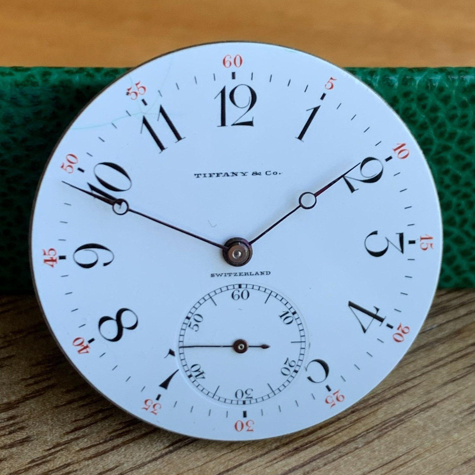 Tiffany & Co. 15 Jewels Adjusted Open Face Pocket Watch Movement Runs