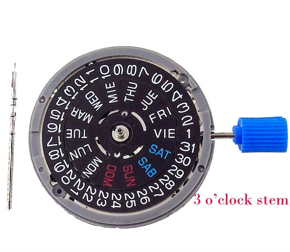 24 Jewels NH36A Automatic Mechanical Movement 3 3.8 o’clock English Spanish