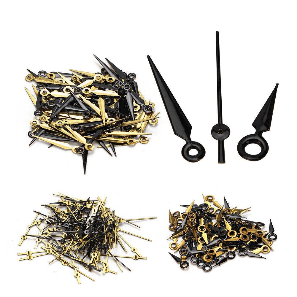 2035 Black Gold Watch Hour Minute Second Hands Watch Needles for 2035 Movement